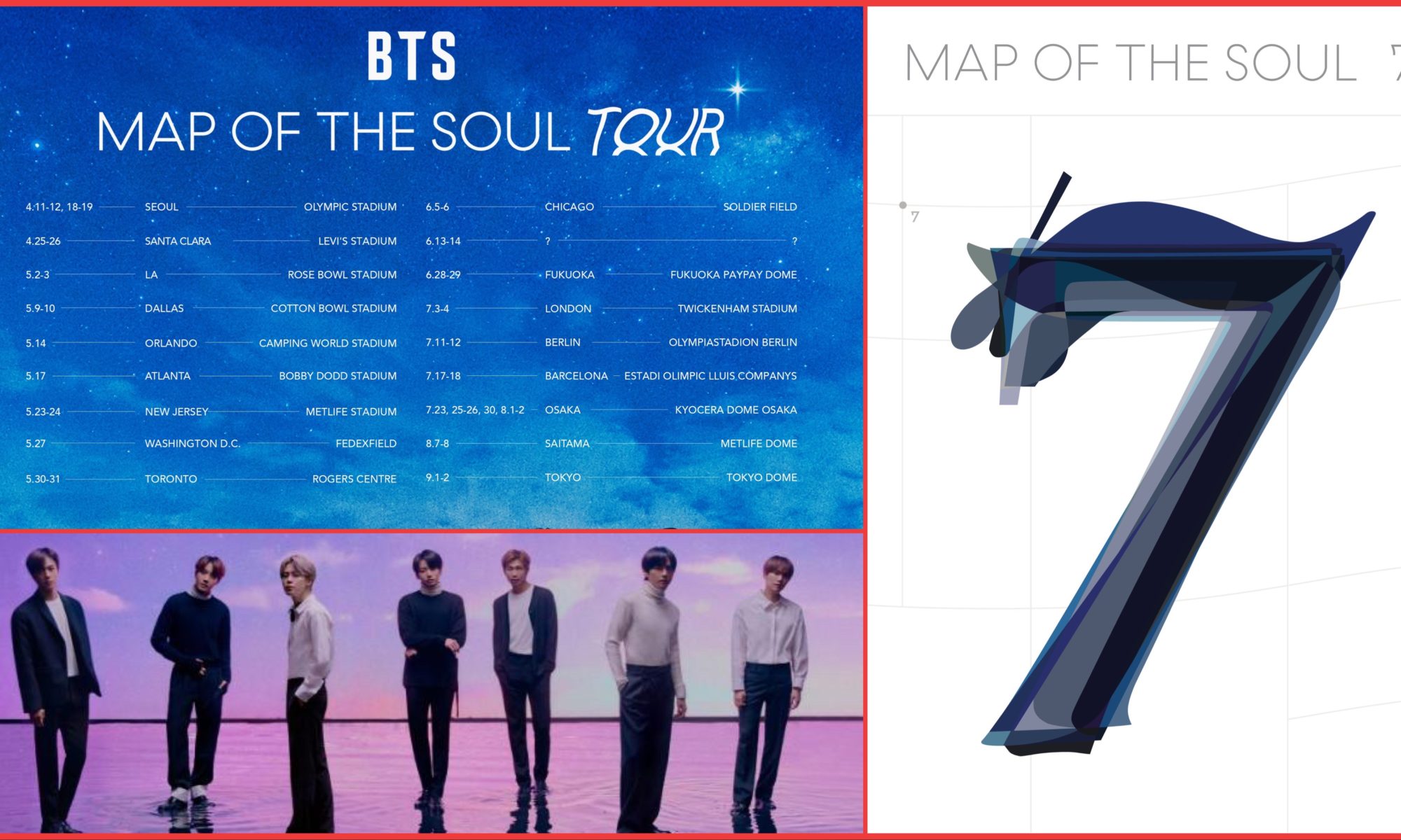 BTS Map of The Soul, concierto en Estados Unidos
